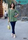 Crystal Vol 2 By Kadlee Rayon Wrinkle Western Ladies Top Exporters In India
